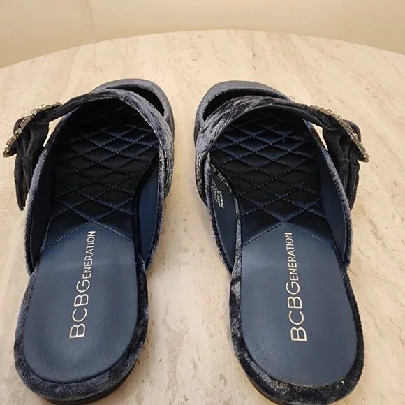 BCBGeneration Womens Hope Squ Naval Blue Velvet from Macy’s - c019 - Picture 5 of 9